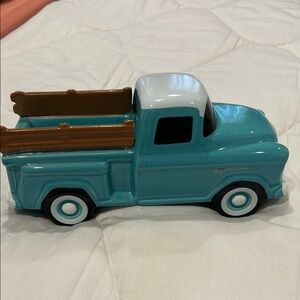 Chevrolet 1950’s Telefloa Vintage Blue Ceramic Truck Planter